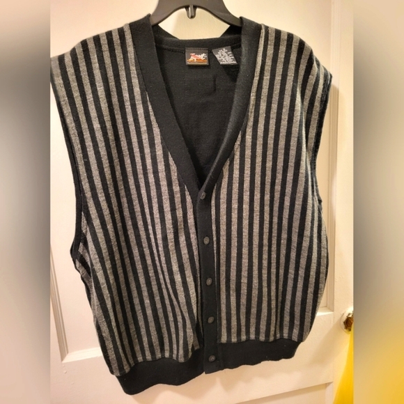 Impact Vintage Button Sweater Vest XL - Picture 1 of 9